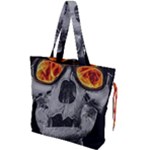 Gothic Elegance, Ironic Dark Art (AI) Drawstring Tote Bag