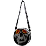 Gothic Elegance, Ironic Dark Art (AI) Crossbody Circle Bag