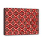 Illustrations Ajrak Abstract Design Pattern Deluxe Canvas 16  x 12  (Stretched) 