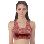 Illustrations Ajrak Abstract Design Pattern Fitness Sports Bra