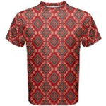 Illustrations Ajrak Abstract Design Pattern Men s Cotton T-Shirt