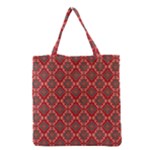 Illustrations Ajrak Abstract Design Pattern Grocery Tote Bag