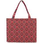 Illustrations Ajrak Abstract Design Pattern Mini Tote Bag