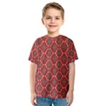 Illustrations Ajrak Abstract Design Pattern Kids  Sport Mesh T-Shirt