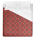 Illustrations Ajrak Abstract Design Pattern Duvet Cover (Queen Size)