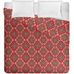 Illustrations Ajrak Abstract Design Pattern Duvet Cover Double Side (King Size) from ArtsNow.com