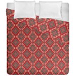 Illustrations Ajrak Abstract Design Pattern Duvet Cover Double Side (California King Size)