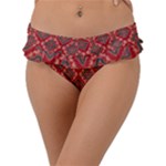 Illustrations Ajrak Abstract Design Pattern Frill Bikini Bottoms