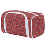 Illustrations Ajrak Abstract Design Pattern Toiletries Pouch