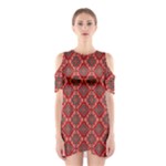 Illustrations Ajrak Abstract Design Pattern Shoulder Cutout One Piece Dress