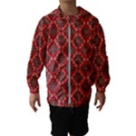 Illustrations Ajrak Abstract Design Pattern Kids  Hooded Windbreaker