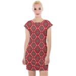 Illustrations Ajrak Abstract Design Pattern Cap Sleeve Bodycon Dress