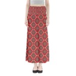 Illustrations Ajrak Abstract Design Pattern Full Length Maxi Skirt