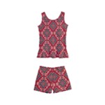 Illustrations Ajrak Abstract Design Pattern Kids  Boyleg Swimsuit