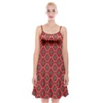 Illustrations Ajrak Abstract Design Pattern Spaghetti Strap Velvet Dress