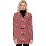 Illustrations Ajrak Abstract Design Pattern Button Up Hooded Coat 