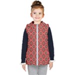 Illustrations Ajrak Abstract Design Pattern Kids  Hooded Puffer Vest