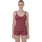 Illustrations Ajrak Abstract Design Pattern Tie Front Two Piece Tankini