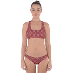 Illustrations Ajrak Abstract Design Pattern Cross Back Hipster Bikini Set from ArtsNow.com