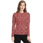 Illustrations Ajrak Abstract Design Pattern Women s Long Sleeve Rash Guard