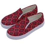 Illustrations Ajrak Abstract Design Pattern Kids  Canvas Slip Ons