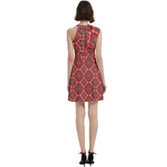 Cocktail Party Halter Sleeveless Dress With Pockets 