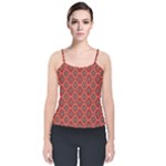 Illustrations Ajrak Abstract Design Pattern Velvet Spaghetti Strap Top