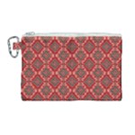 Illustrations Ajrak Abstract Design Pattern Canvas Cosmetic Bag (Large)