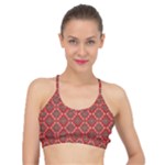 Illustrations Ajrak Abstract Design Pattern Basic Training Sports Bra