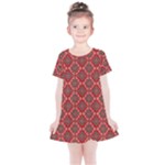 Illustrations Ajrak Abstract Design Pattern Kids  Simple Cotton Dress