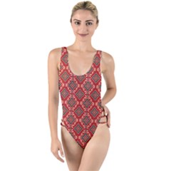 High Leg Strappy Swimsuit 