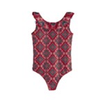 Illustrations Ajrak Abstract Design Pattern Kids  Frill Swimsuit