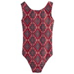 Illustrations Ajrak Abstract Design Pattern Kids  Cut-Out Back One Piece Swimsuit