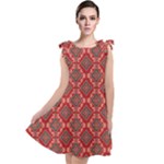 Illustrations Ajrak Abstract Design Pattern Tie Up Tunic Dress