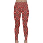 Illustrations Ajrak Abstract Design Pattern Lightweight Velour Classic Yoga Leggings