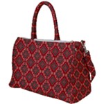 Illustrations Ajrak Abstract Design Pattern Duffel Travel Bag