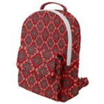 Illustrations Ajrak Abstract Design Pattern Flap Pocket Backpack (Small)