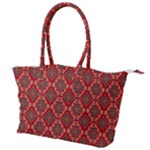 Illustrations Ajrak Abstract Design Pattern Canvas Shoulder Bag