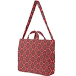 Illustrations Ajrak Abstract Design Pattern Square Shoulder Tote Bag