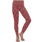 Illustrations Ajrak Abstract Design Pattern Kids  Lightweight Velour Classic Yoga Leggings