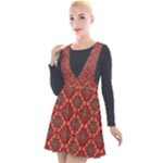 Illustrations Ajrak Abstract Design Pattern Plunge Pinafore Velour Dress