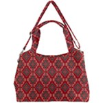 Illustrations Ajrak Abstract Design Pattern Double Compartment Shoulder Bag