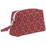 Illustrations Ajrak Abstract Design Pattern Wristlet Pouch Bag (Large)