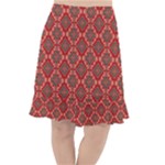 Illustrations Ajrak Abstract Design Pattern Fishtail Chiffon Skirt