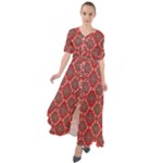 Illustrations Ajrak Abstract Design Pattern Waist Tie Boho Maxi Dress