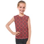 Illustrations Ajrak Abstract Design Pattern Kids  Mesh Tank Top