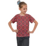 Illustrations Ajrak Abstract Design Pattern Kids  Mesh Piece T-Shirt