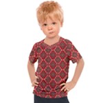 Illustrations Ajrak Abstract Design Pattern Kids  Sports T-Shirt