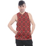 Illustrations Ajrak Abstract Design Pattern Men s Sleeveless Hoodie