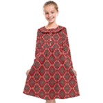 Illustrations Ajrak Abstract Design Pattern Kids  Midi Sailor Dress